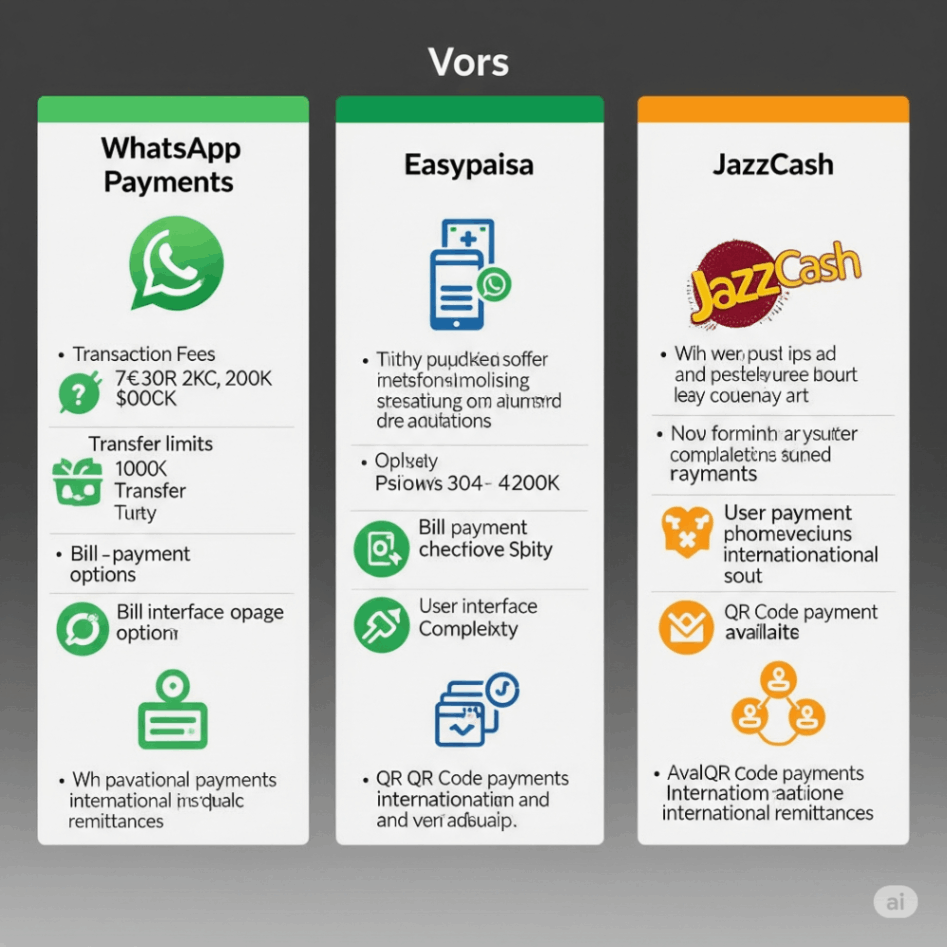 WhatsApp Payment Features vs Local Pakistani Wallets (Easypaisa & JazzCash)