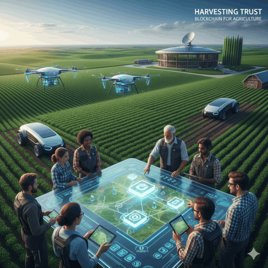 Farmers and blockchain land management