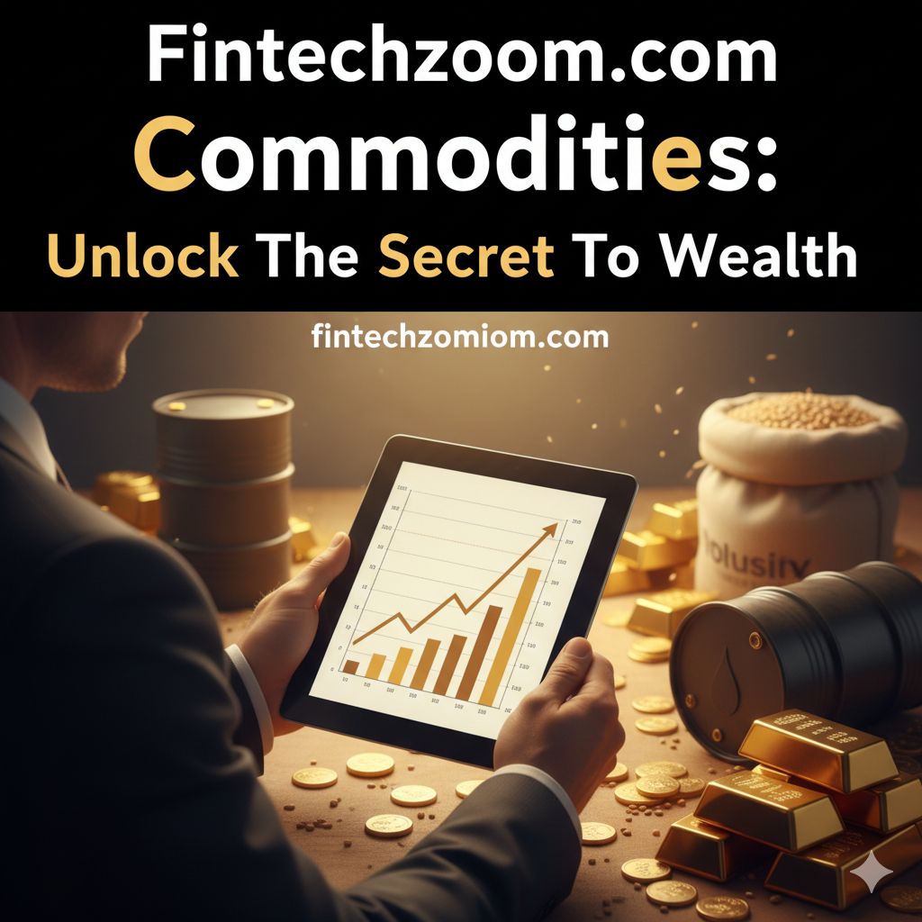 Commodities trading platform dashboard showing gold, Oil, and agricultural commodity prices, commodity investment charts, financial technology interface, wealth building through commodities.